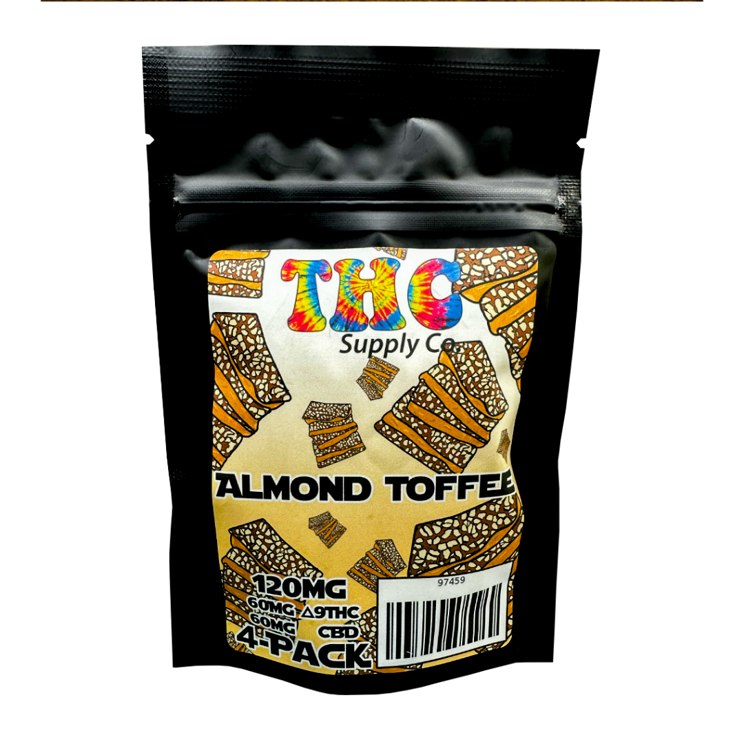 *THCSC Baked Bites Chocolate 15mg D9 15mg CBD Multi Pack / Almond Toffee